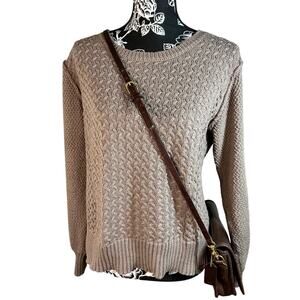 Paper Crane Taupe Knit Sweater | Cozy & Chic